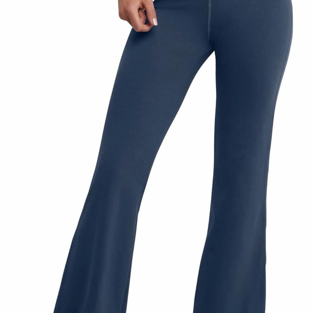 Cotton Hanes Flare Leg Yoga Pants